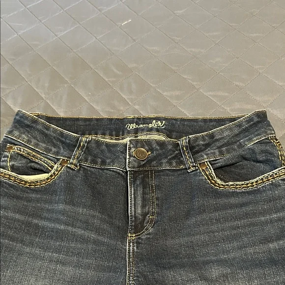 Wrangler Dark Blue Women's Flare Jeans - Picture 2 of 6